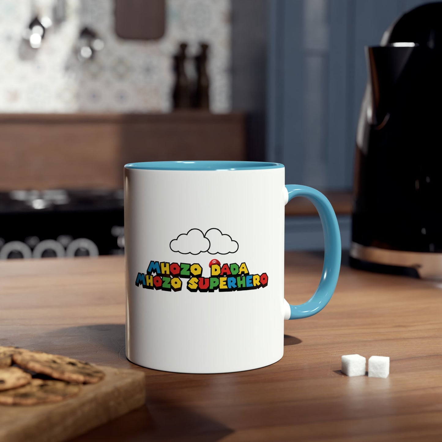 Mhozo Dada Mozo Superhero Two-Tone Coffee Mug 11oz