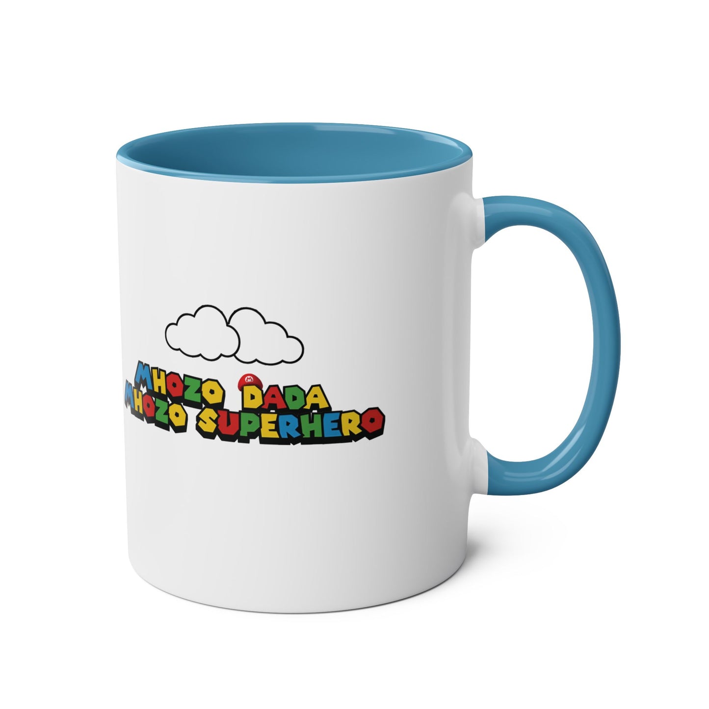 Mhozo Dada Mozo Superhero Two-Tone Coffee Mug 11oz
