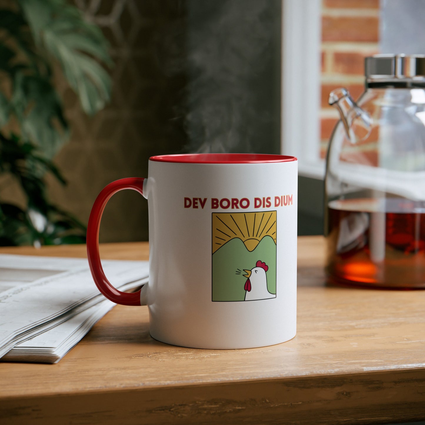 Dev Boro Dis Dium Two-Tone Coffee Mug - 11oz
