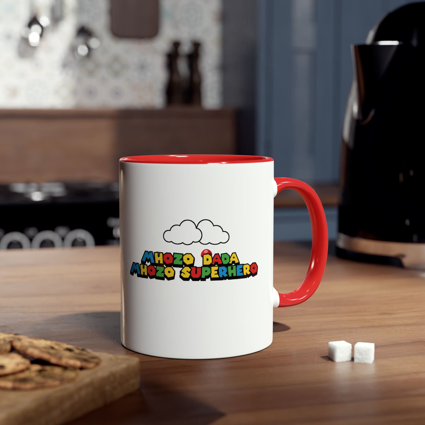 Mhozo Dada Mozo Superhero Two-Tone Coffee Mug 11oz