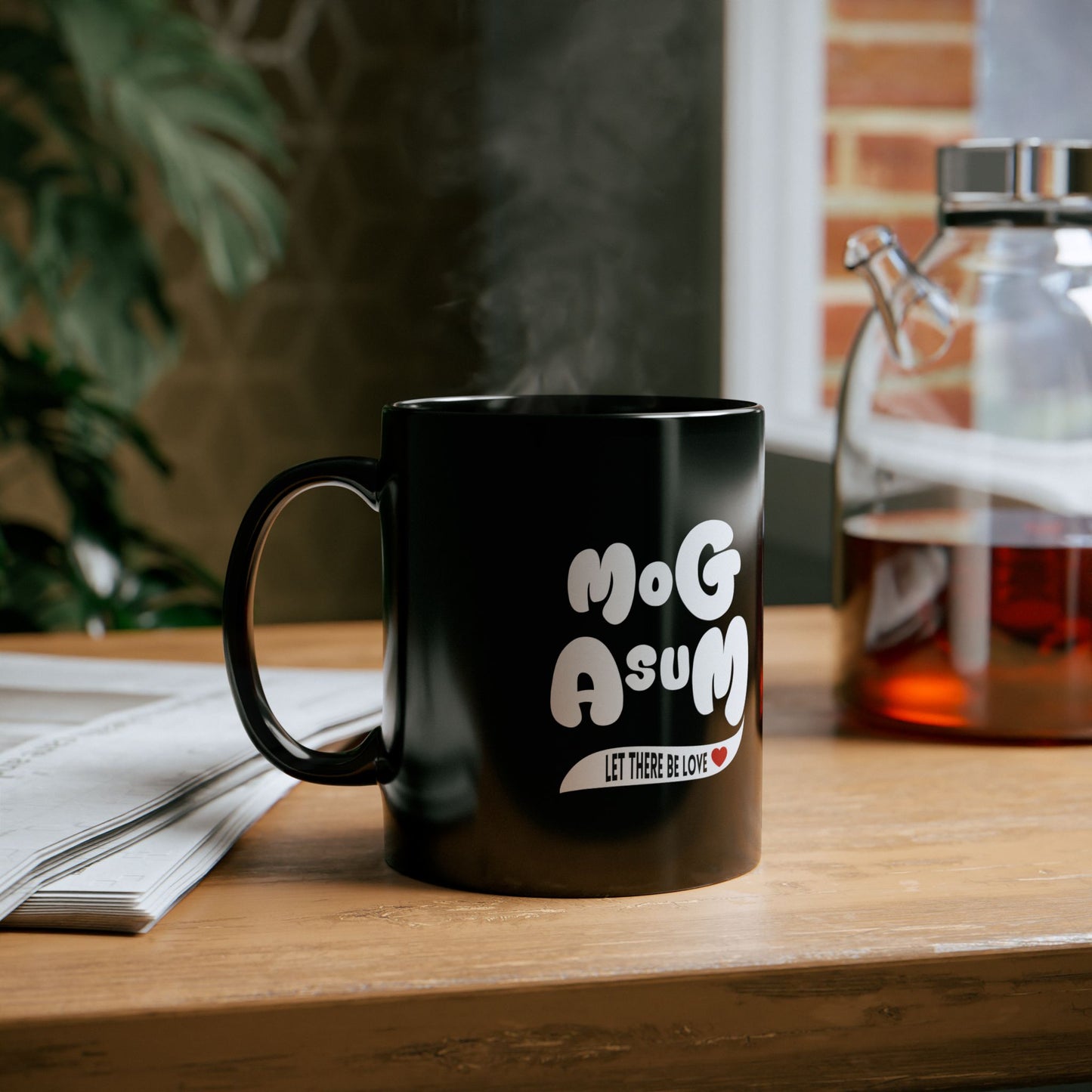 Mog Asum – Stylish Black Mug