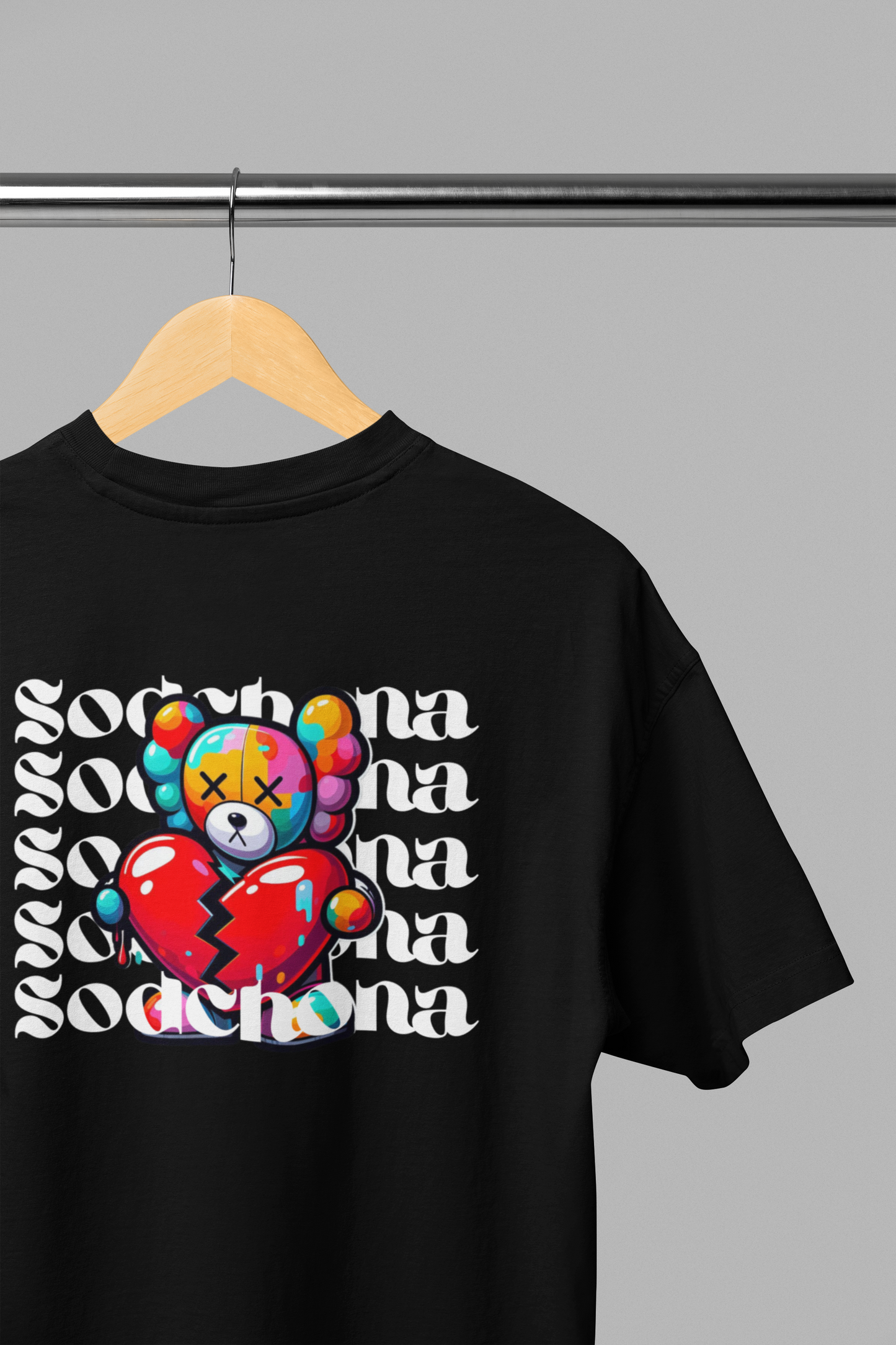 Sodchona Broken Heart Boxy Fit Oversized t-shirt