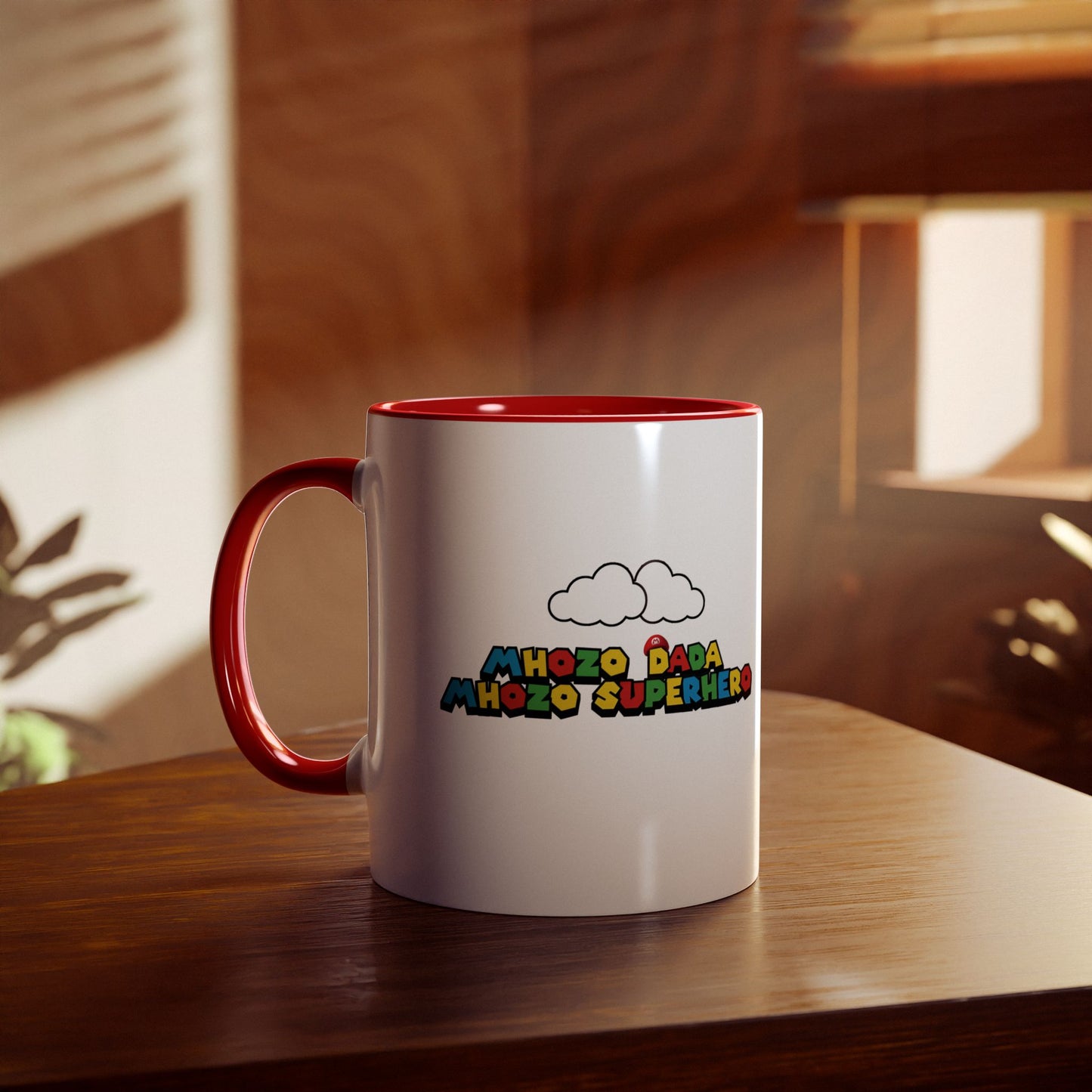 Mhozo Dada Mozo Superhero Two-Tone Coffee Mug 11oz