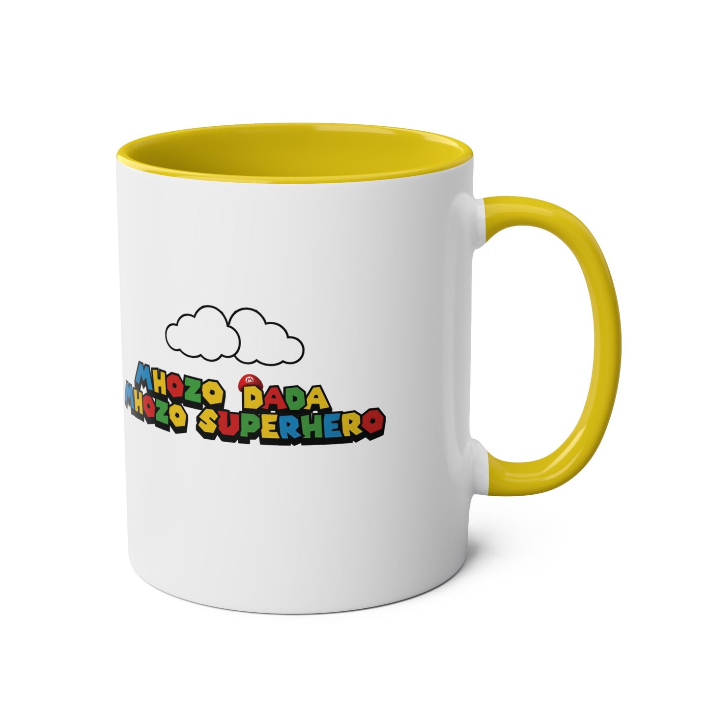 Mhozo Dada Mozo Superhero Two-Tone Coffee Mug 11oz