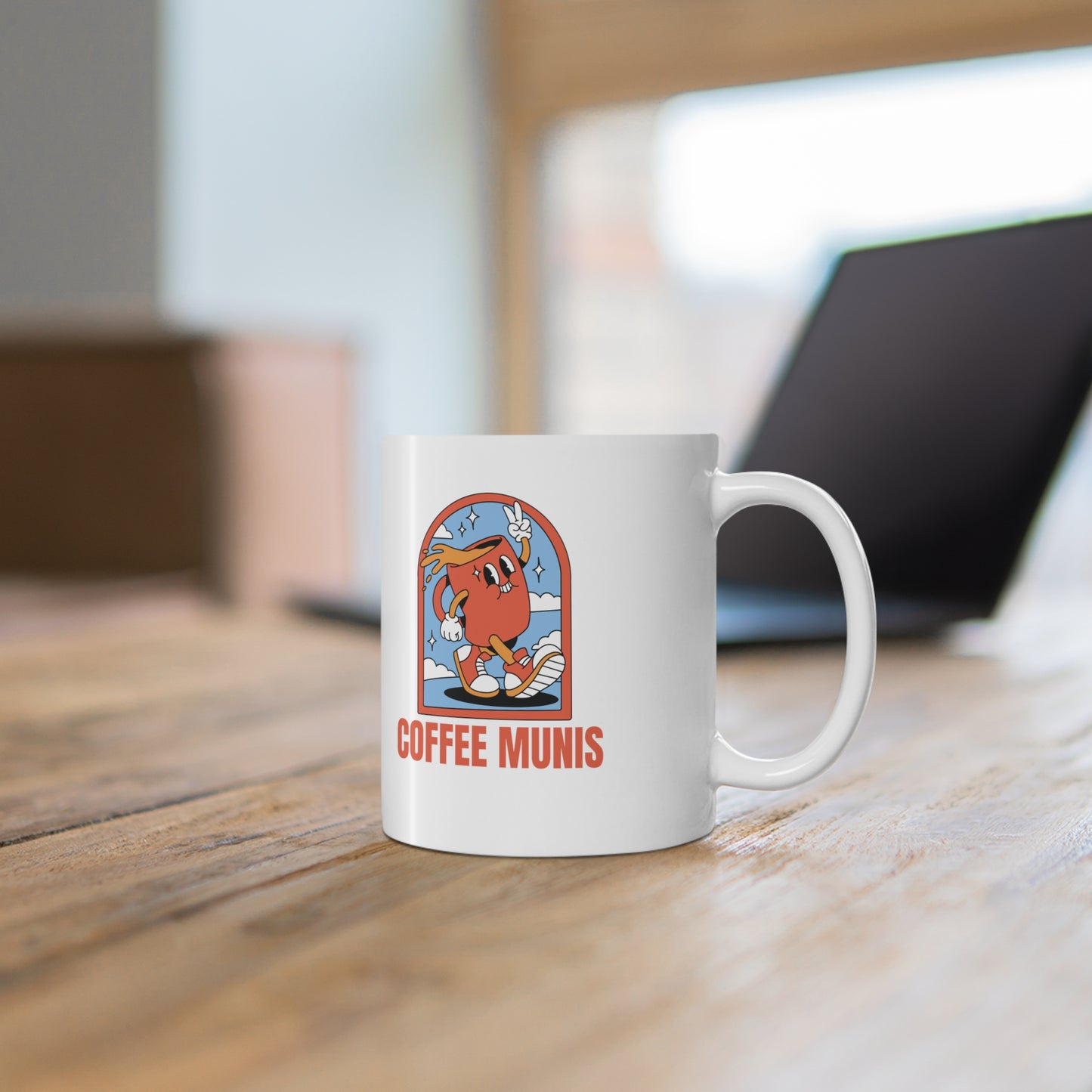 Coffee Munis Ceramic Coffee Cups - 11oz