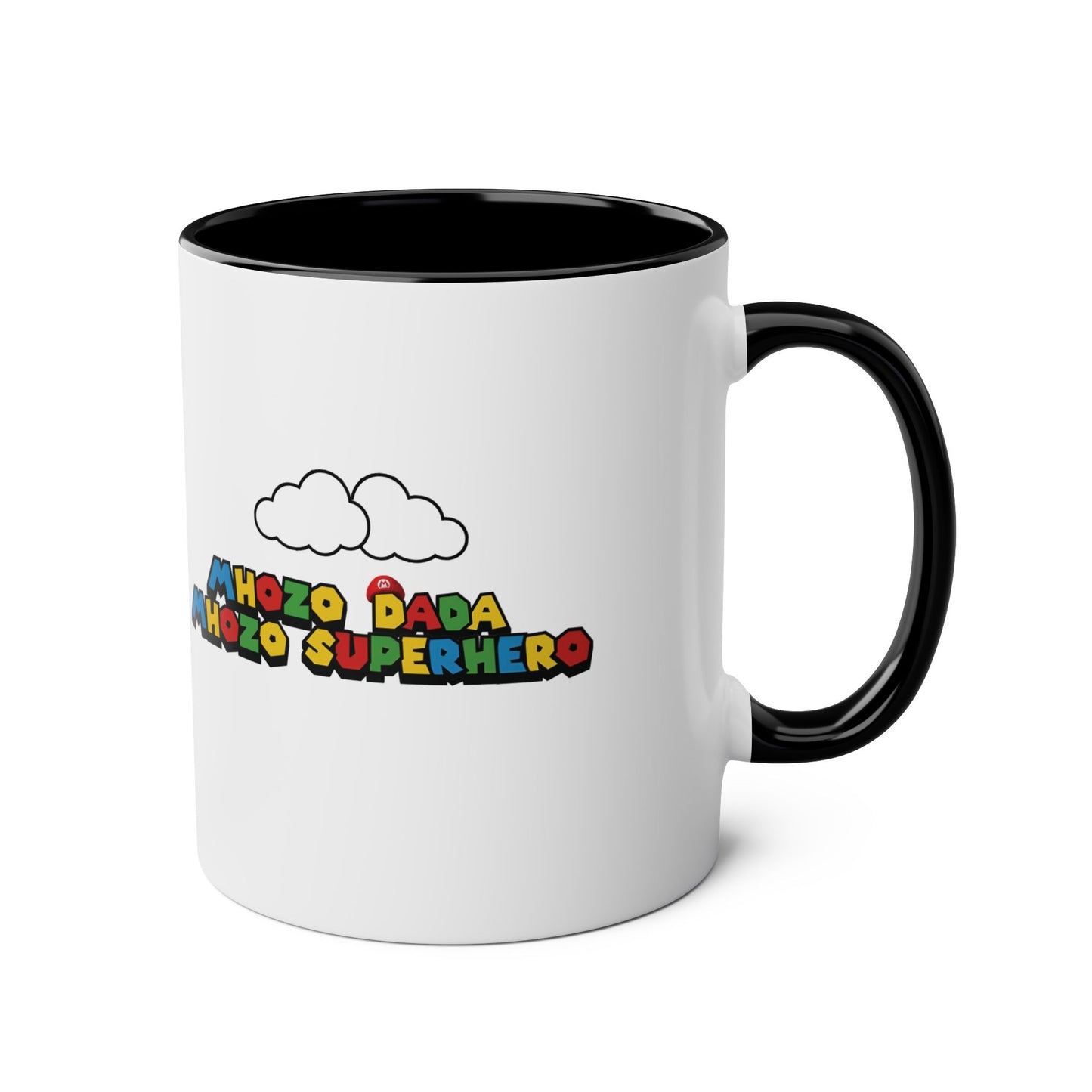 Mhozo Dada Mozo Superhero Two-Tone Coffee Mug 11oz