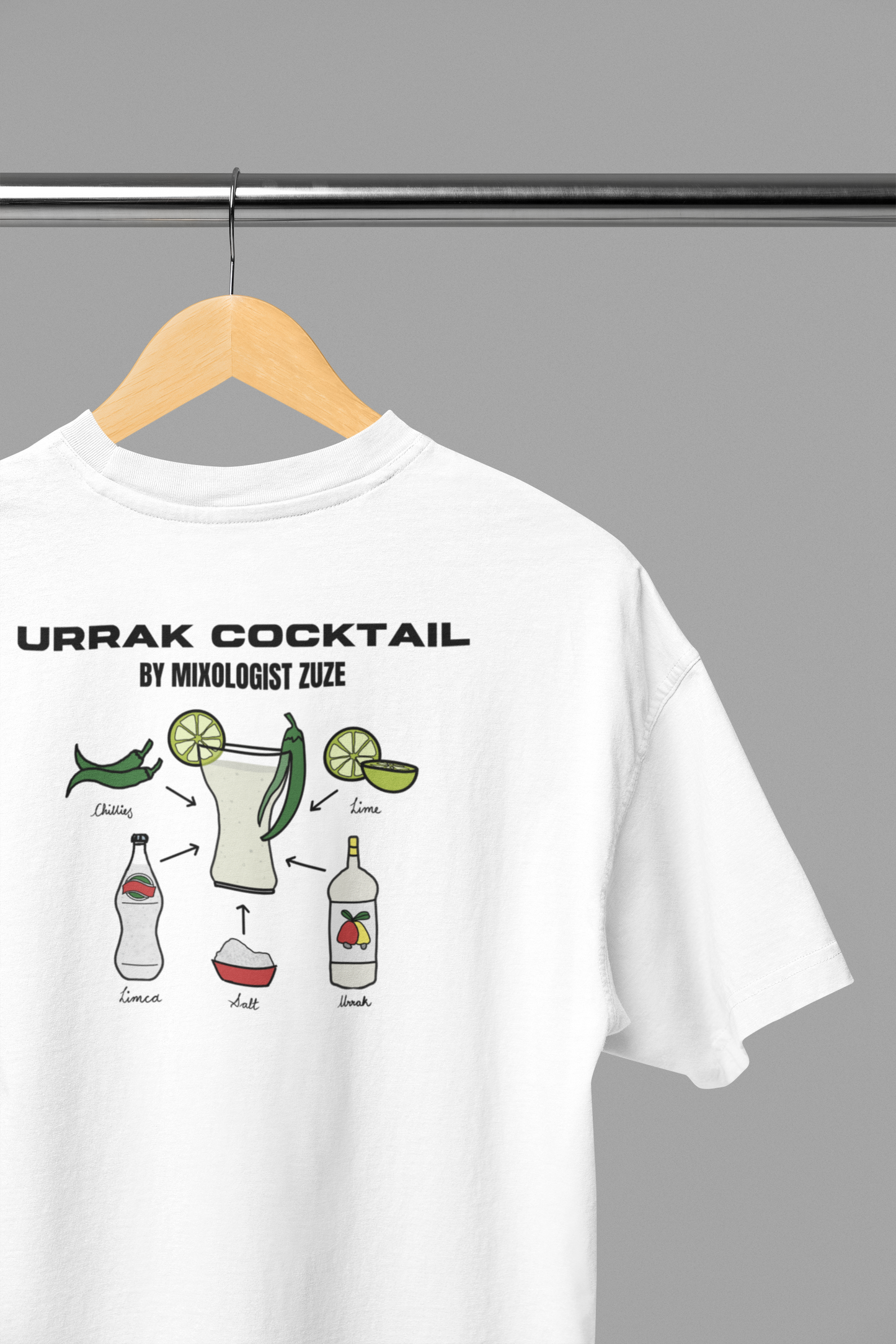 Urrak Recipe Boxy Fit Oversized T-Shirt
