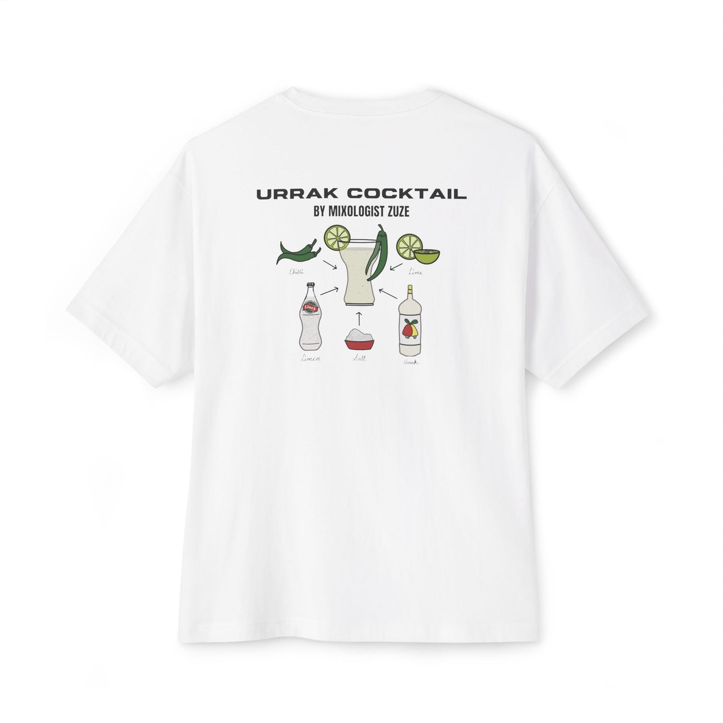Urrak Recipe Boxy Fit Oversized T-Shirt