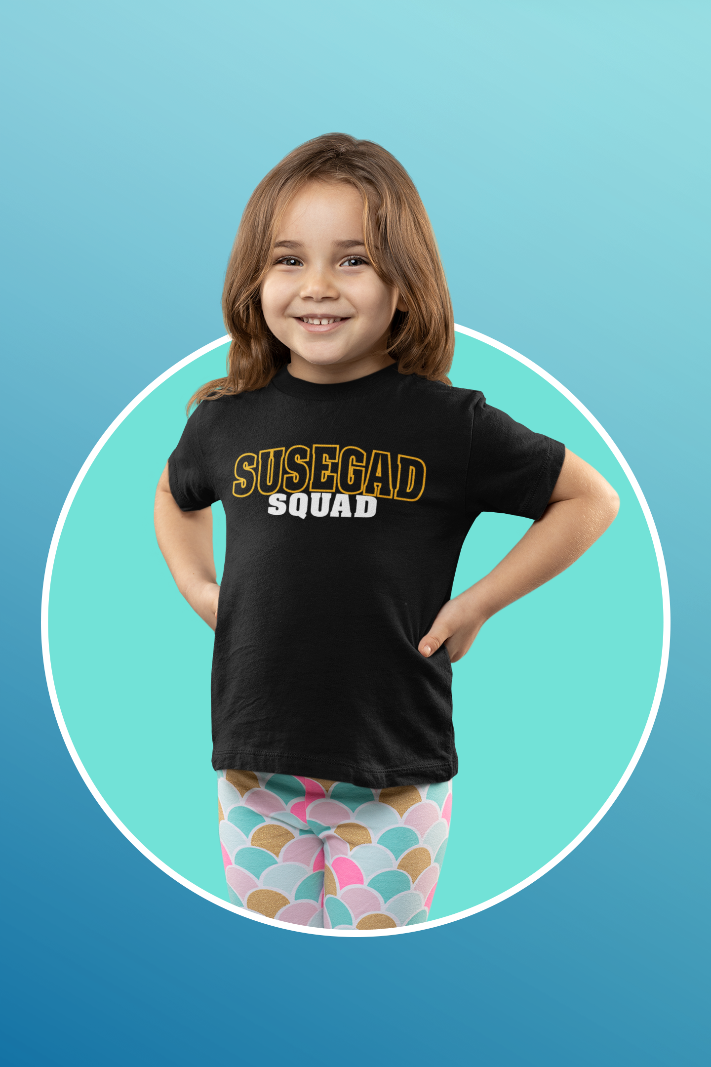 Susegad Squad Junior t-shirt. (Regular Round Neck)