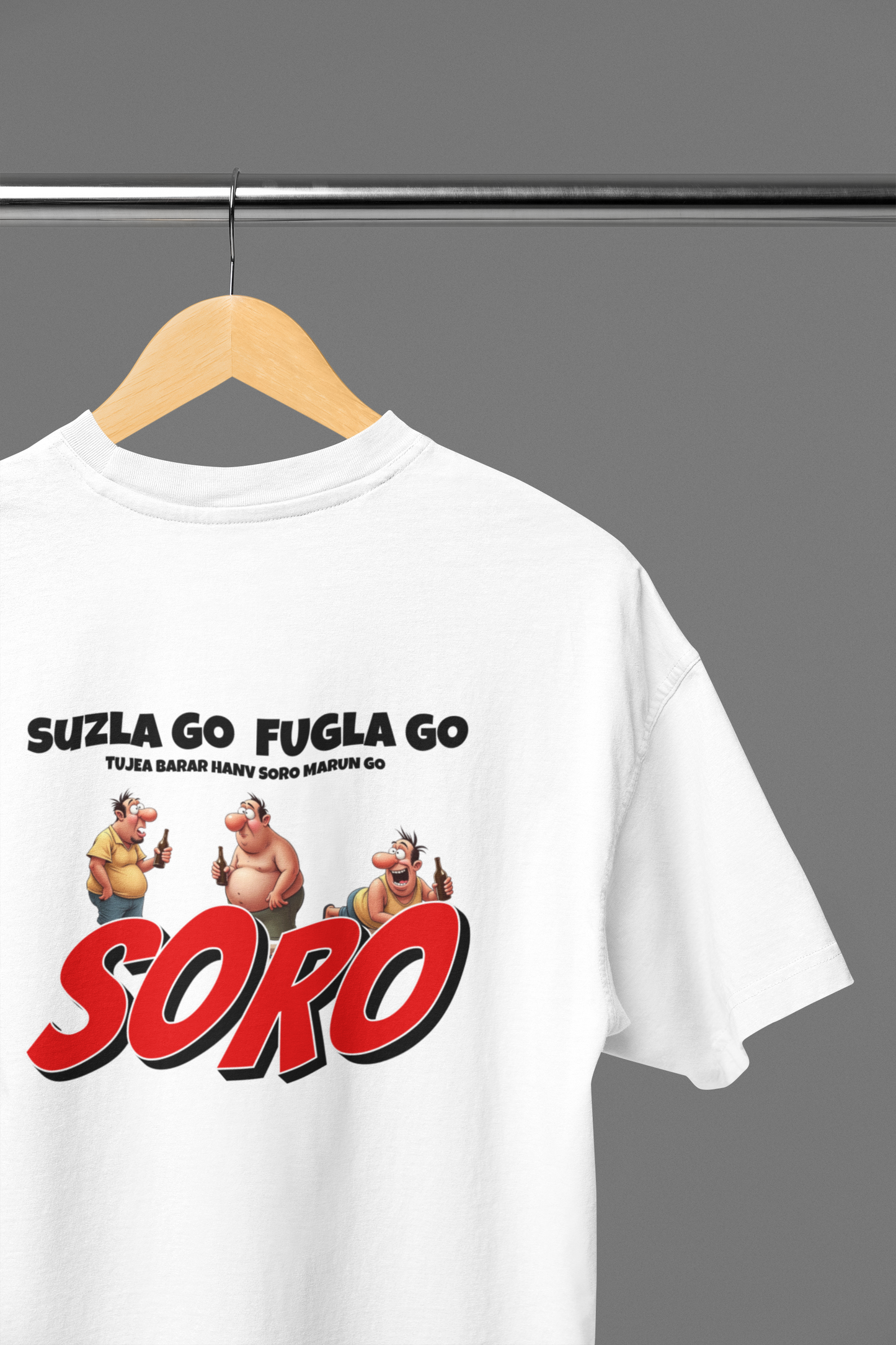 Soro - Ultra Premium Oversized T-Shirt with Extended Neck