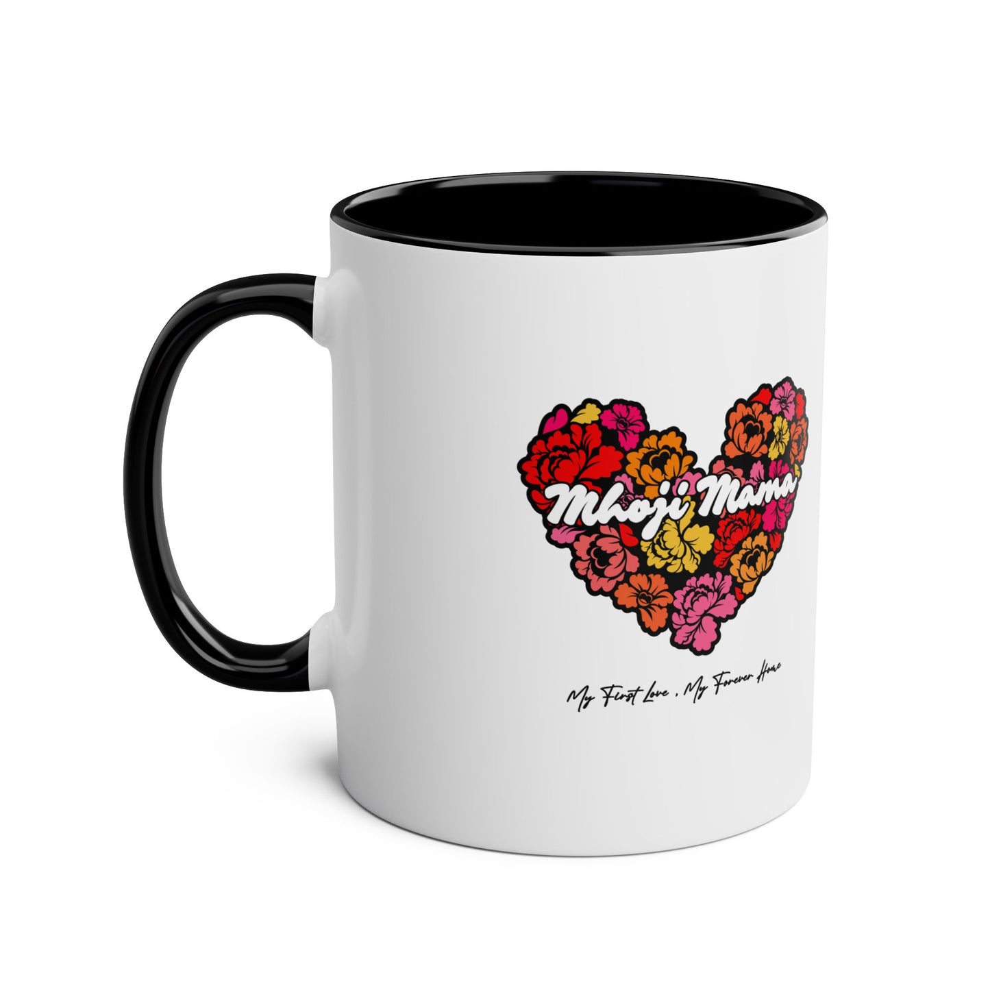 Colorful Heart Mhoji Mama Coffee Mug - Perfect Gift for Mother's Day (Dual tone)