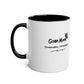 Goan Mom - Strong as Waves, Soft as Beanch (Two-Tone Coffee Mug )