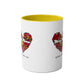 Colorful Heart Mhoji Mama Coffee Mug - Perfect Gift for Mother's Day (Dual tone)