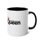 "Amchi Mama Amchi Queen" - Two-Tone Coffee Mug 11oz Ceramic Coffee Cup for Mother's Day and Everyday Use