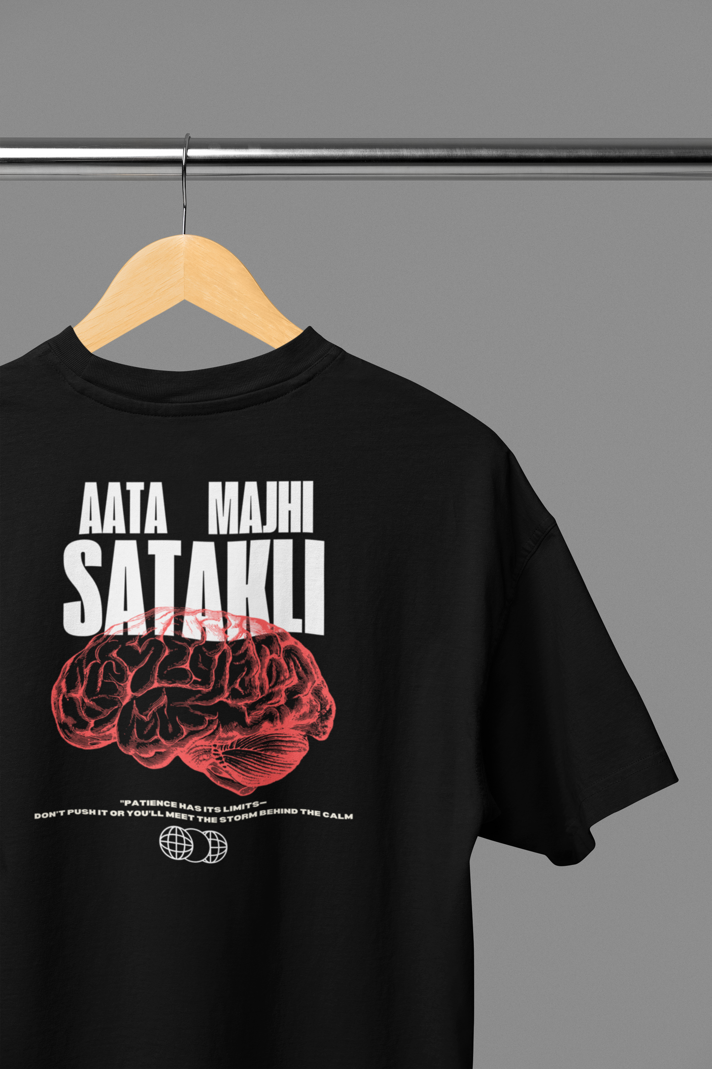 Aata Majhi Satakli Oversized T-shirts