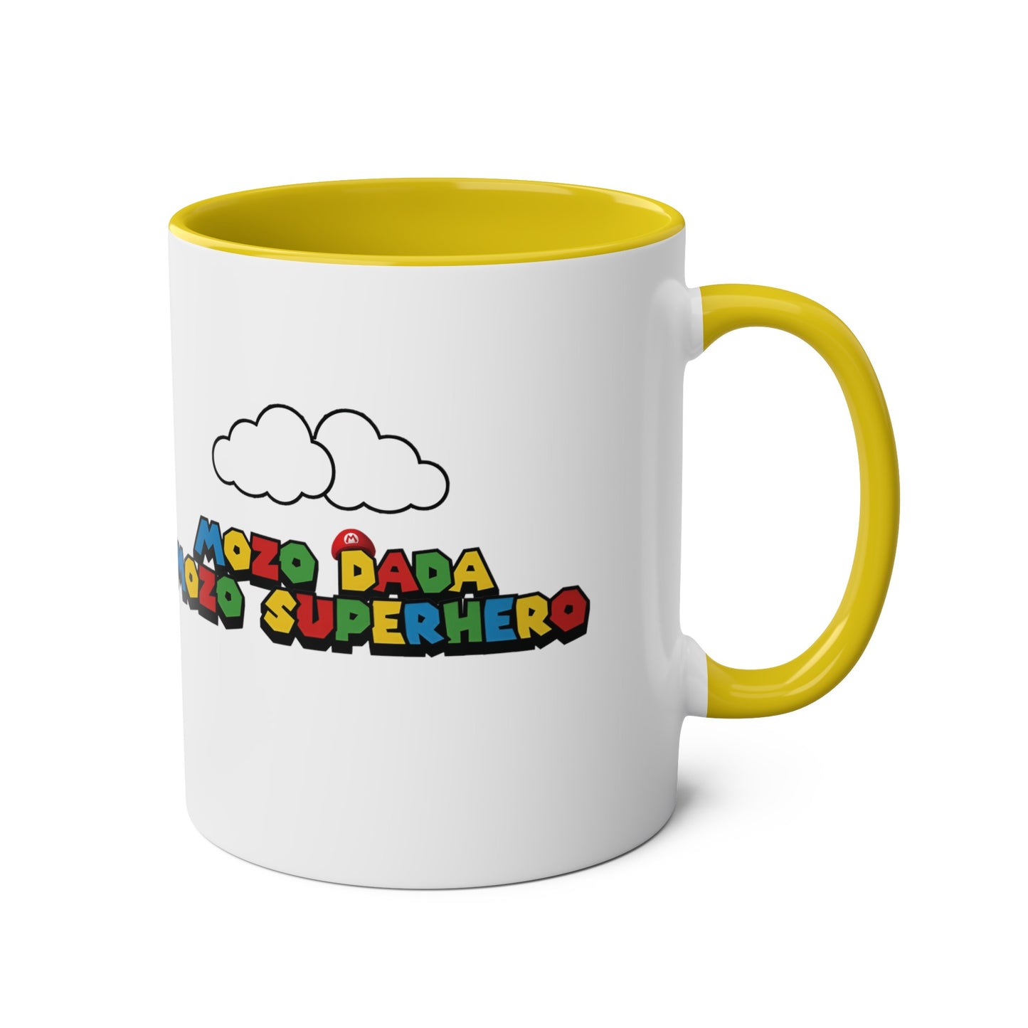 Mozo Dada Mozo Superhero Two-Tone Coffee Mug 11oz