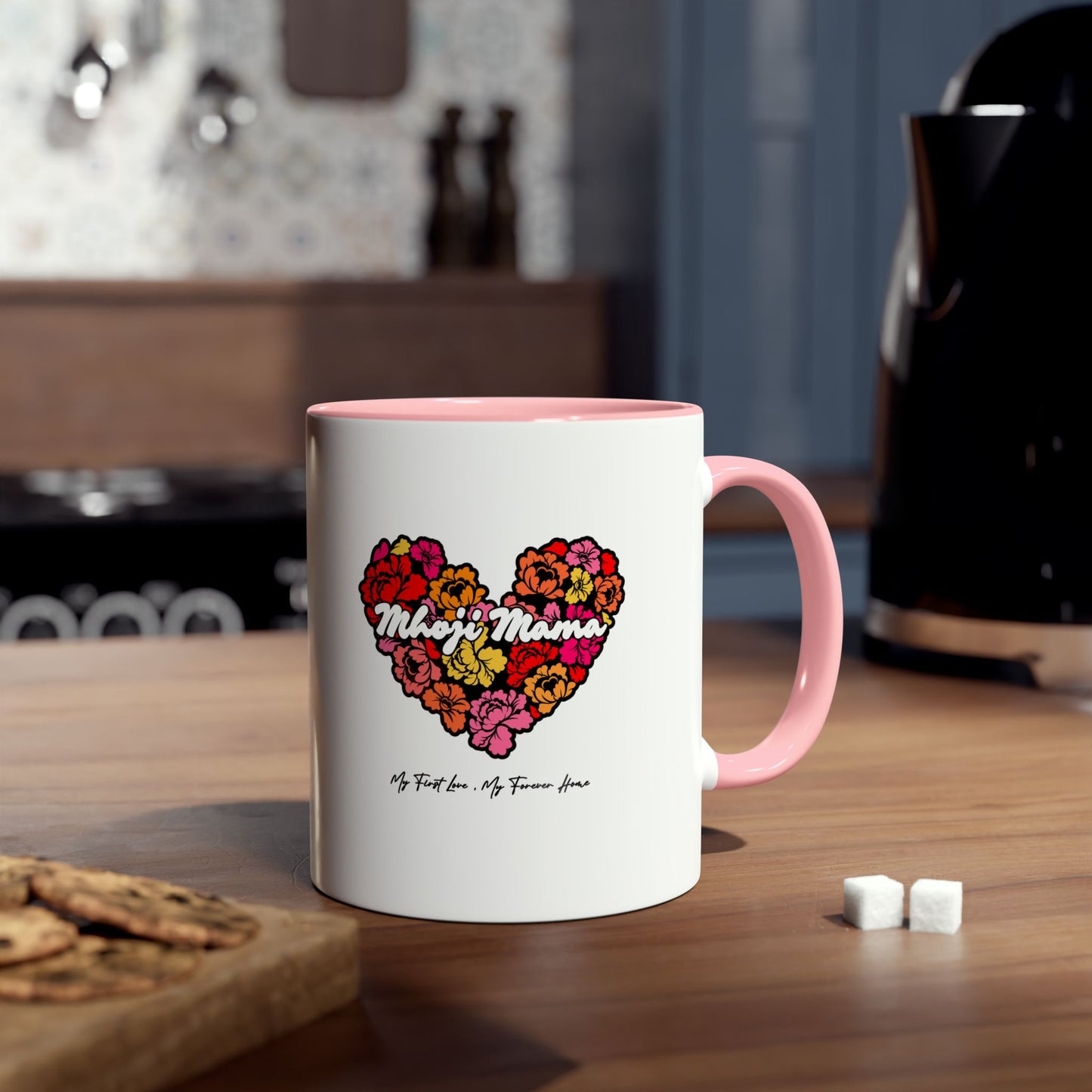 Colorful Heart Mhoji Mama Coffee Mug - Perfect Gift for Mother's Day (Dual tone)