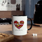 Colorful Heart Mhoji Mama Coffee Mug - Perfect Gift for Mother's Day (Dual tone)