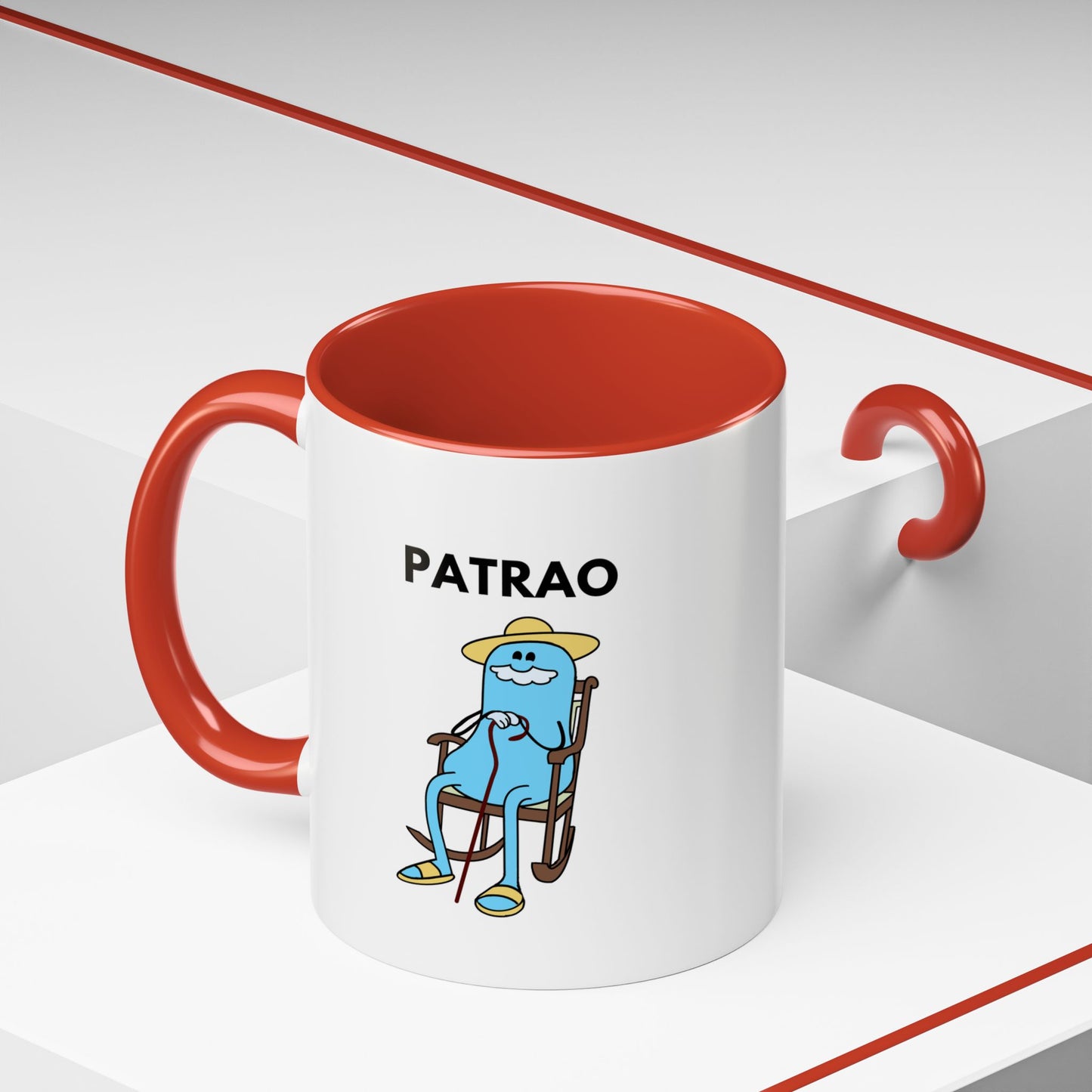 Patrao Coffee Mug — Funny Relaxed Character Accent Mug (11oz)