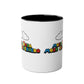 Mozo Dada Mozo Superhero Two-Tone Coffee Mug 11oz