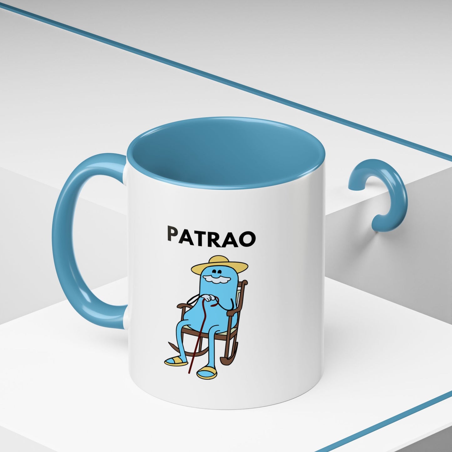 Patrao Coffee Mug — Funny Relaxed Character Accent Mug (11oz)