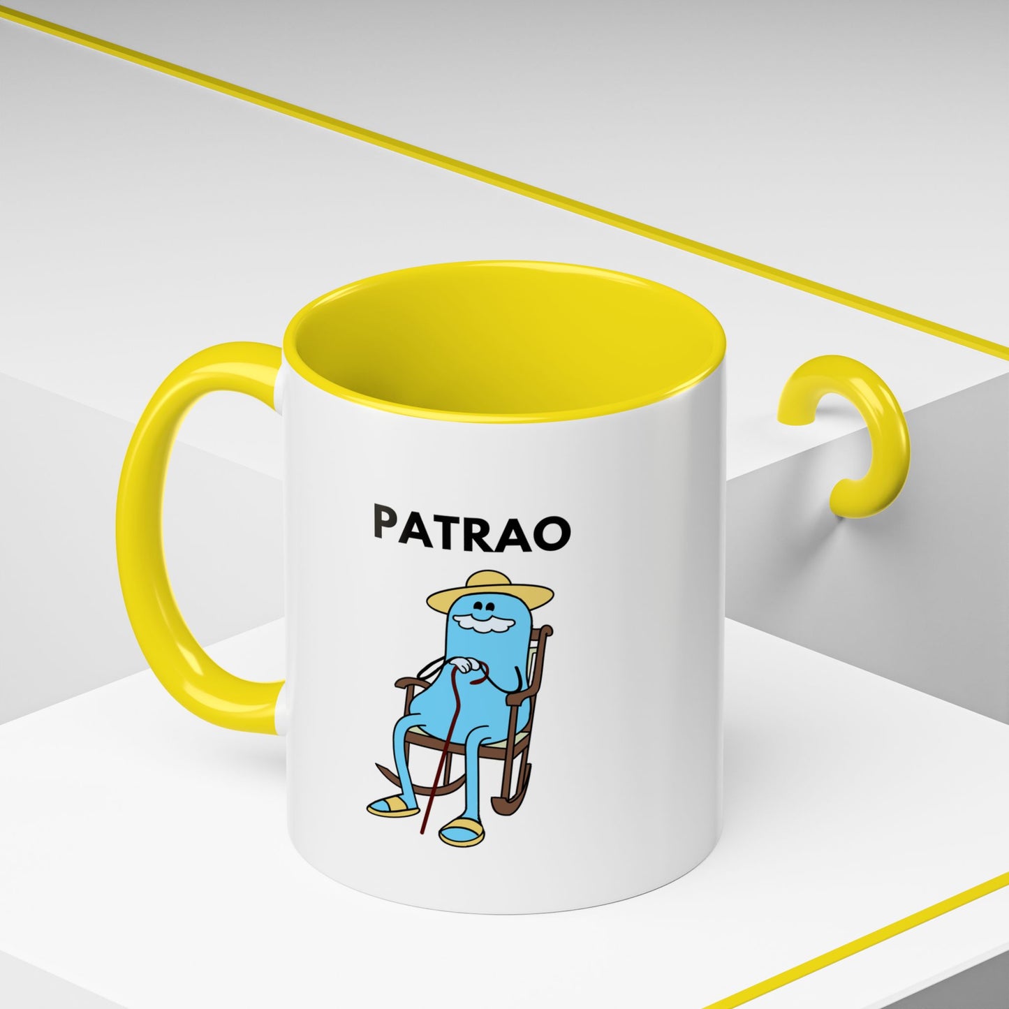 Patrao Coffee Mug — Funny Relaxed Character Accent Mug (11oz)