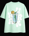 Urrak Signature Puff Print Oversized Tee - Pastel Mint