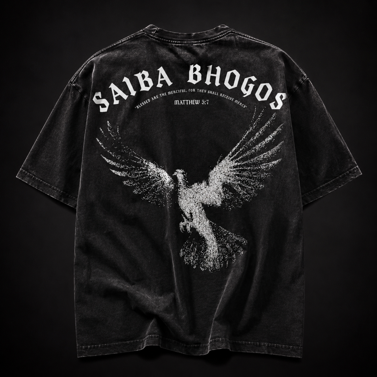 Saiba Bhogos – Premium Oversized Tee (Optic Wash)