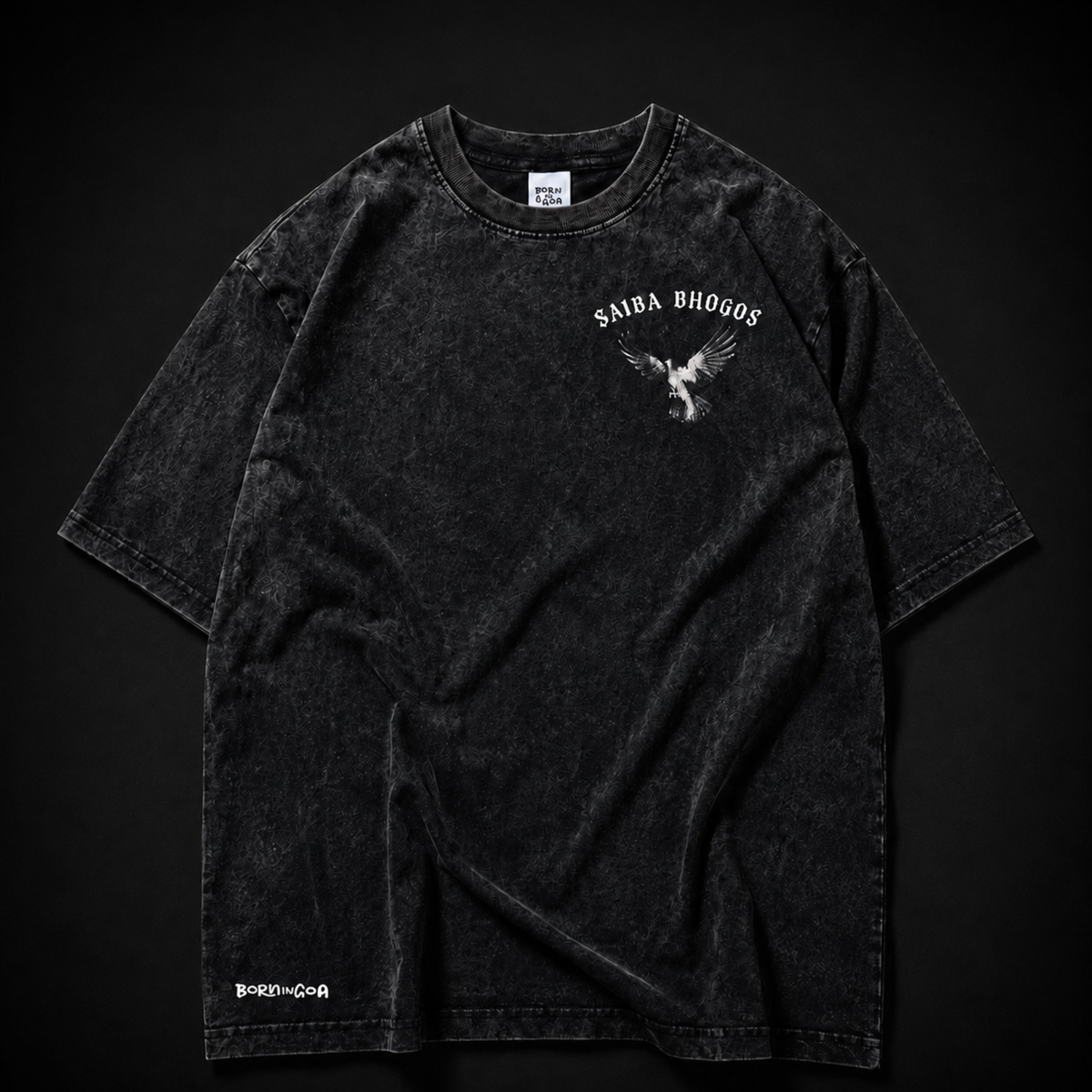 Saiba Bhogos – Premium Oversized Tee (Optic Wash)