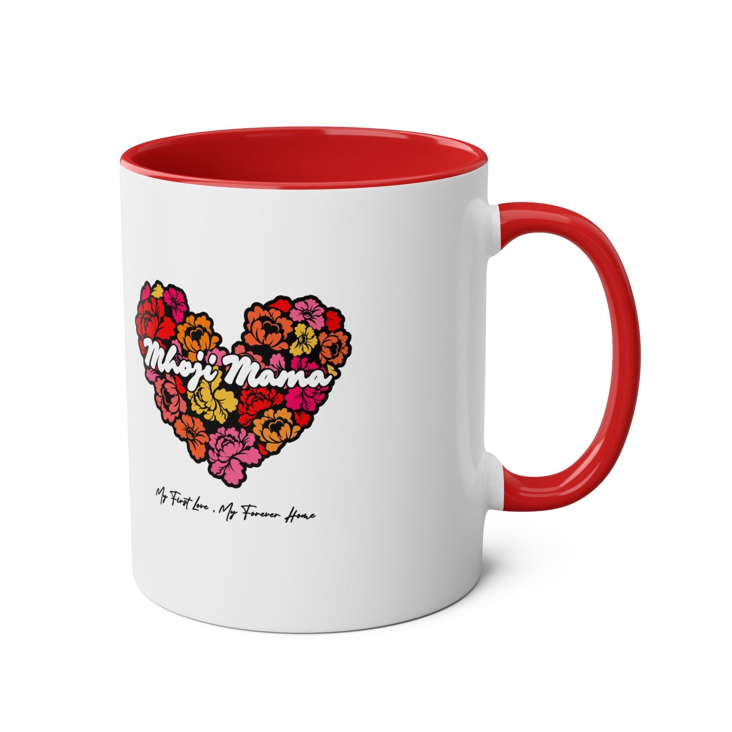 Colorful Heart Mhoji Mama Coffee Mug - Perfect Gift for Mother's Day (Dual tone)