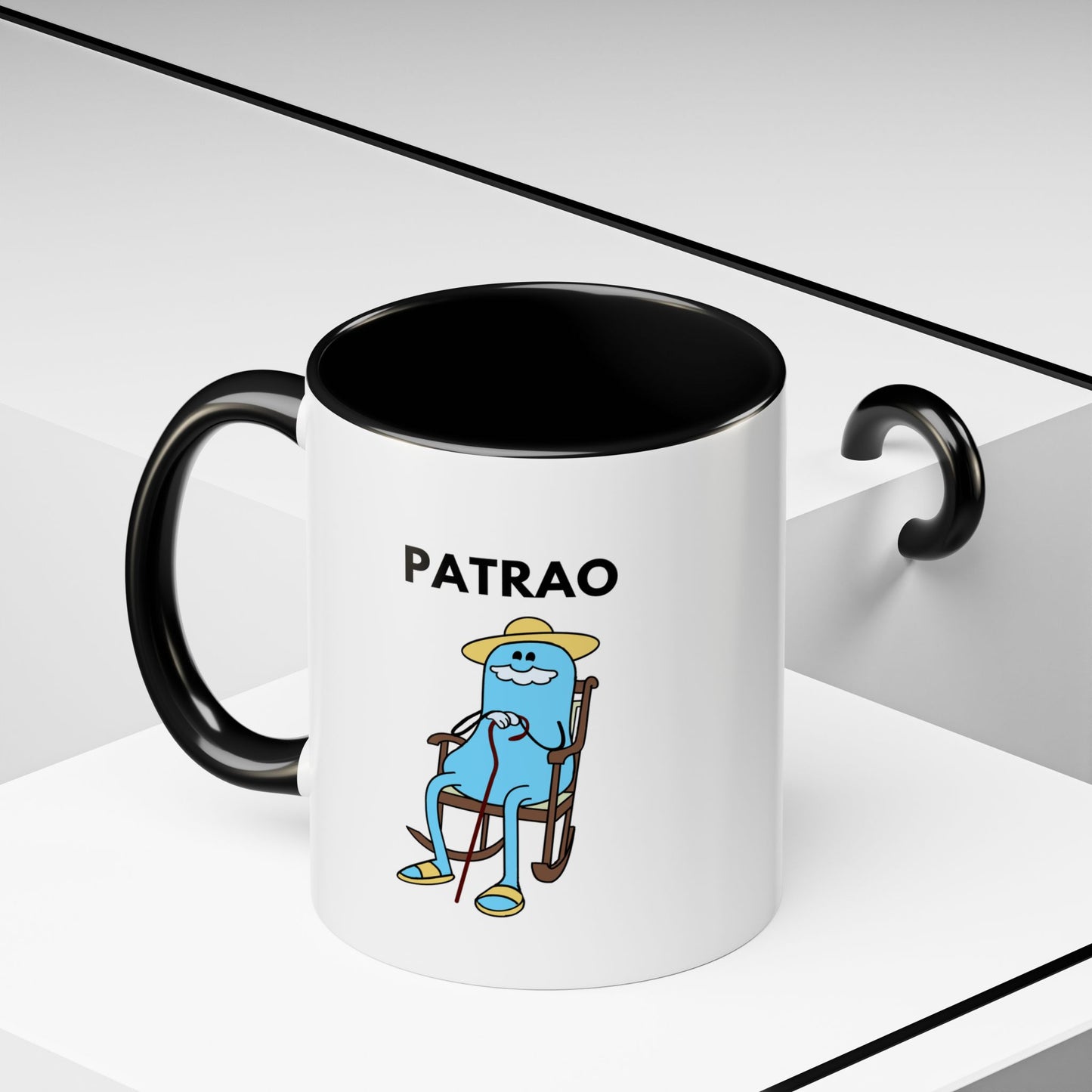 Patrao Coffee Mug — Funny Relaxed Character Accent Mug (11oz)