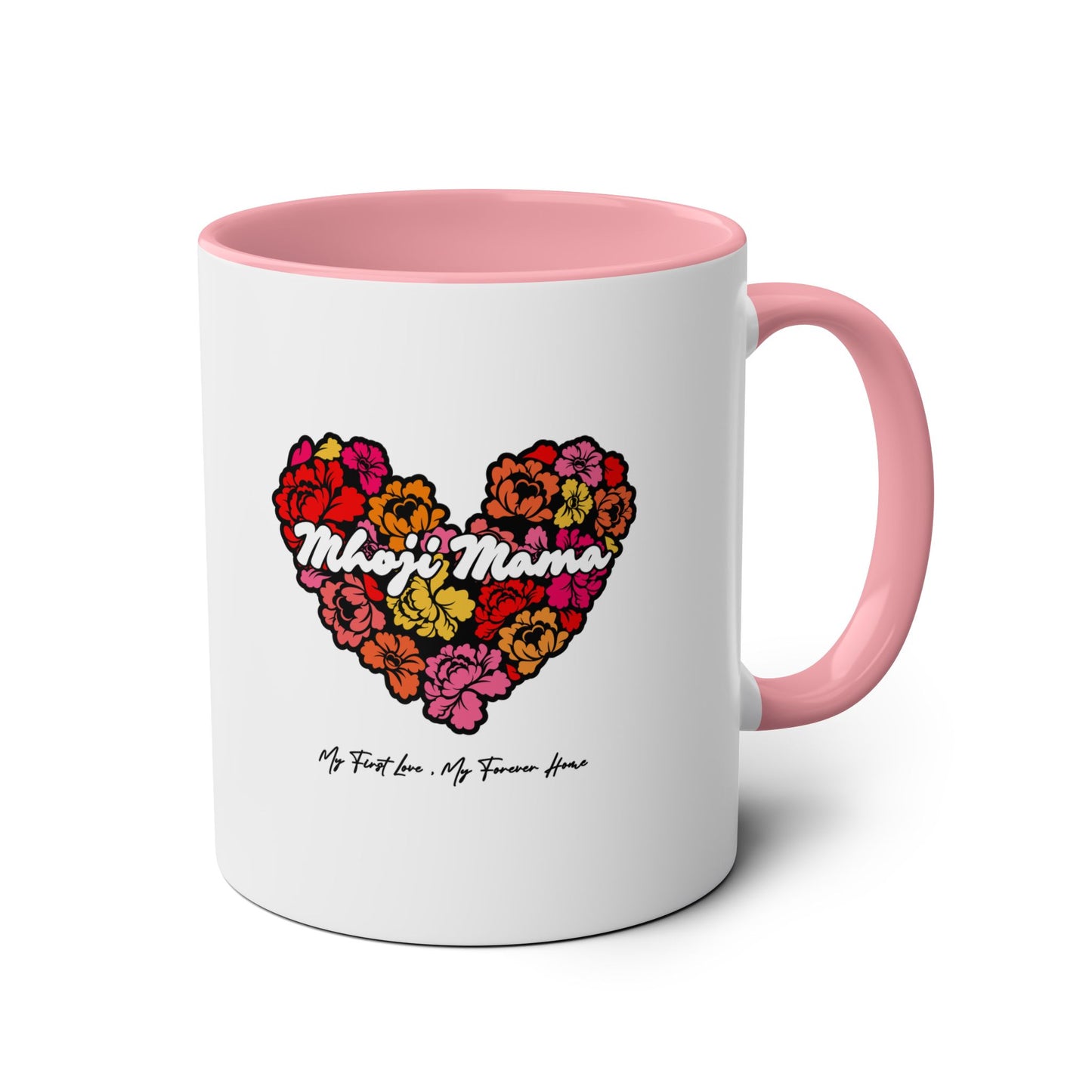 Colorful Heart Mhoji Mama Coffee Mug - Perfect Gift for Mother's Day (Dual tone)