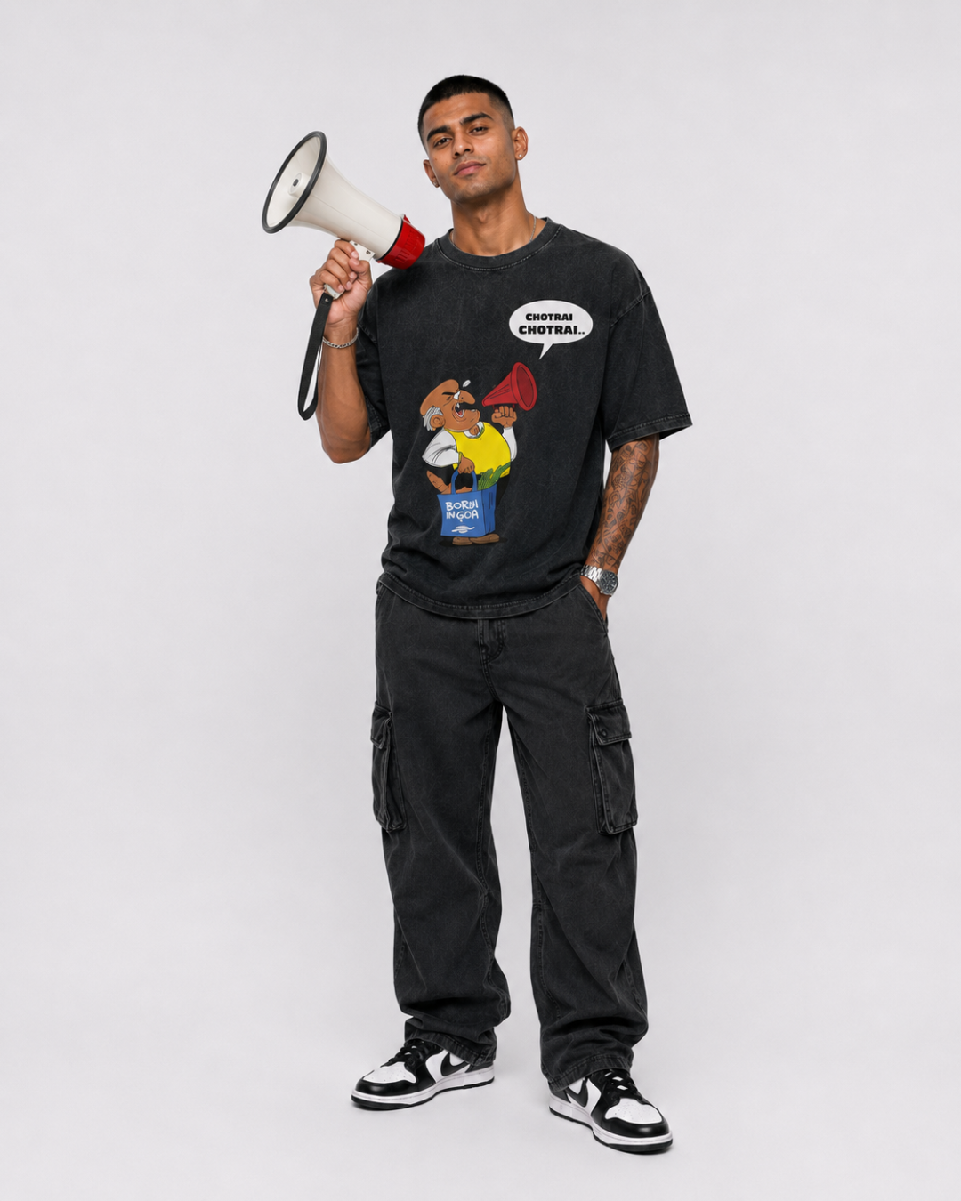 Chotrai Chotrai Vintage Announcement Tee – Optic Wash