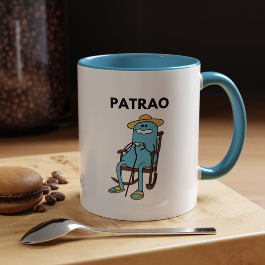 Patrao Coffee Mug — Funny Relaxed Character Accent Mug (11oz)