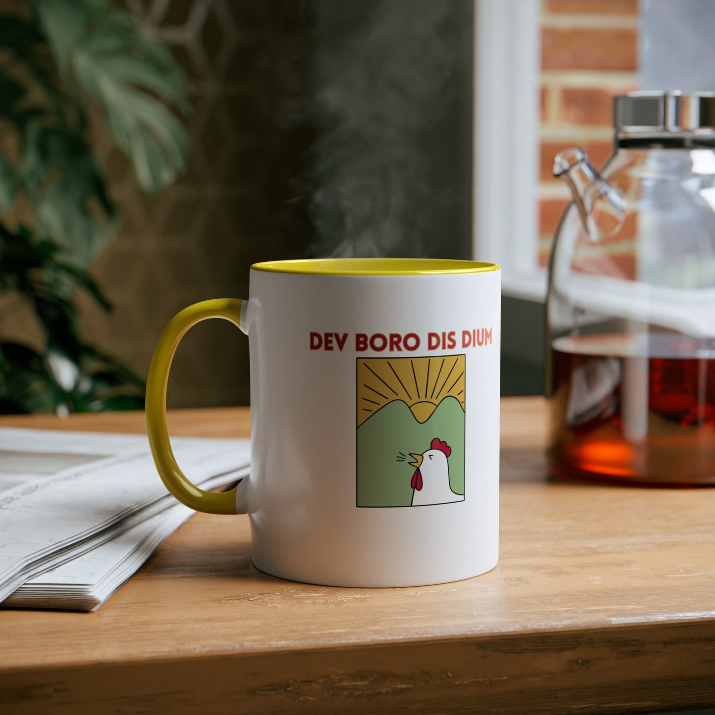 Dev Boro Dis Dium Two-Tone Coffee Mug -  11oz