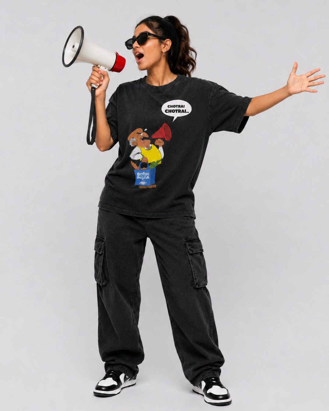 Chotrai Chotrai Vintage Announcement Tee – Optic Wash