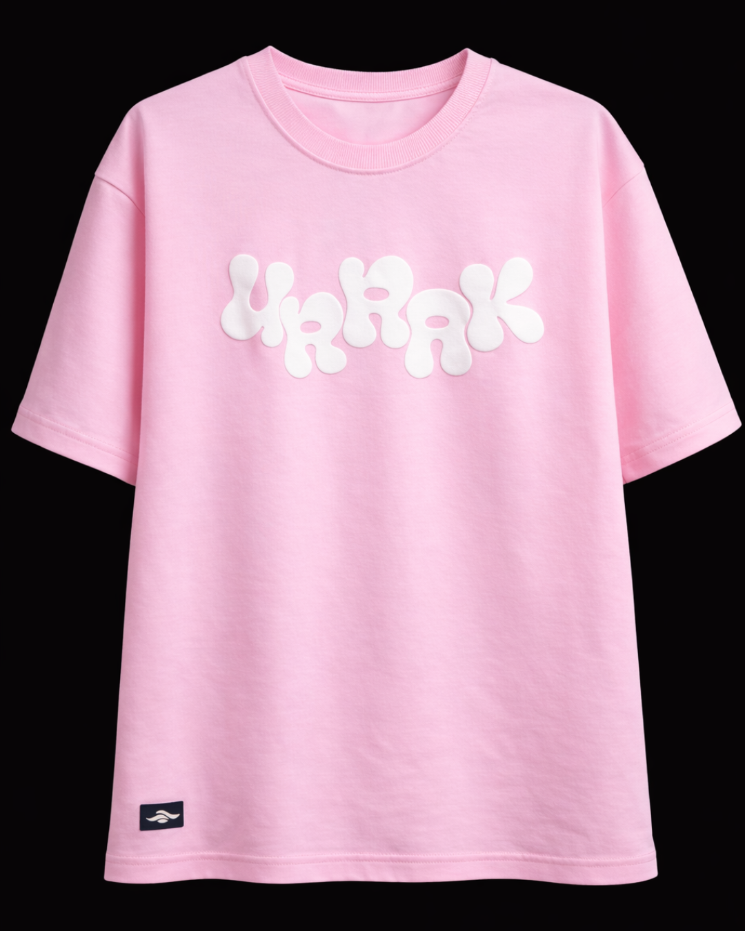 Pre- Order - Urrak Signature Puff Print Oversized Tee - Pink