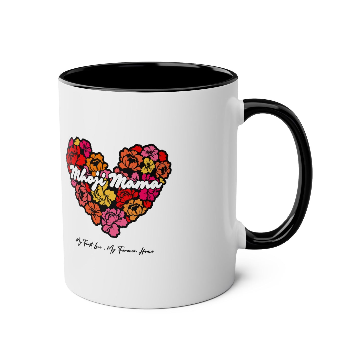 Colorful Heart Mhoji Mama Coffee Mug - Perfect Gift for Mother's Day (Dual tone)