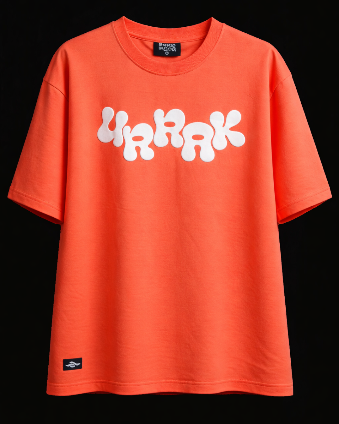 Pre- Order - Urrak Signature Puff Print Oversized Tee - Coral