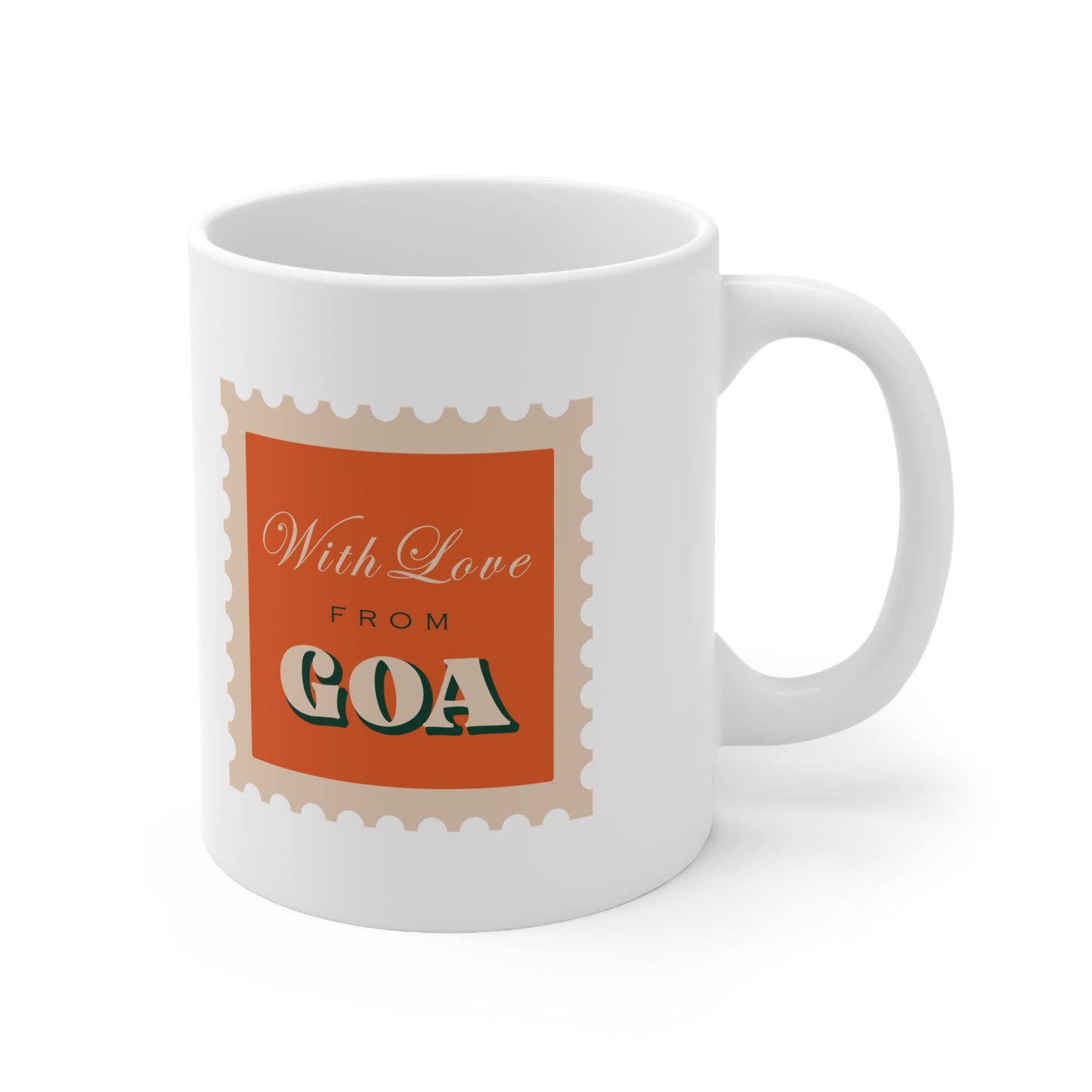 With Love From Goa Ceramic Coffee Mug - 11oz