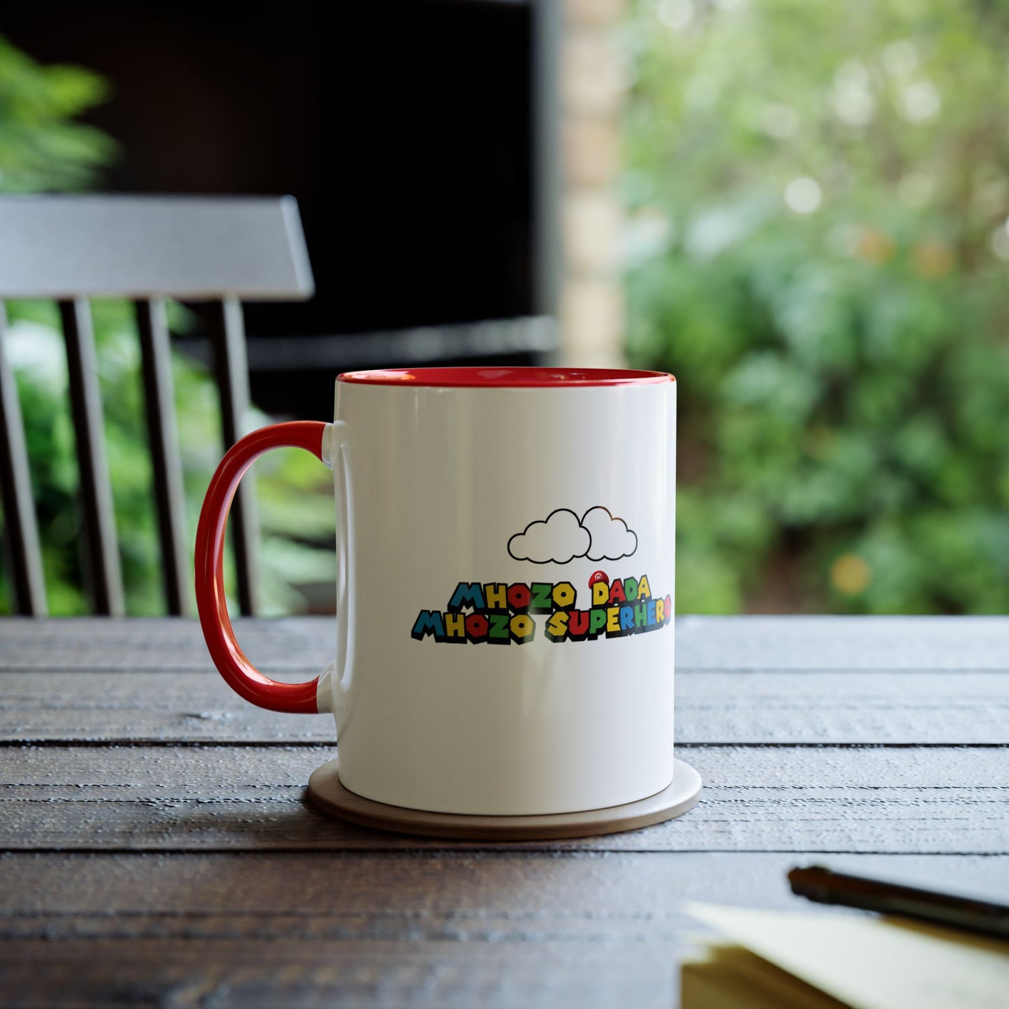 Mhozo Dada Mozo Superhero Two-Tone Coffee Mug 11oz