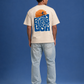 Born in Goa – Surf Life | Premium Oversized Tee – Beige