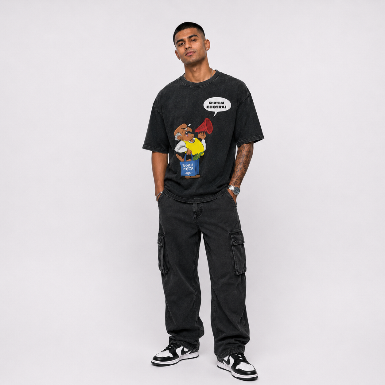 Chotrai Chotrai Vintage Announcement Tee – Optic Wash