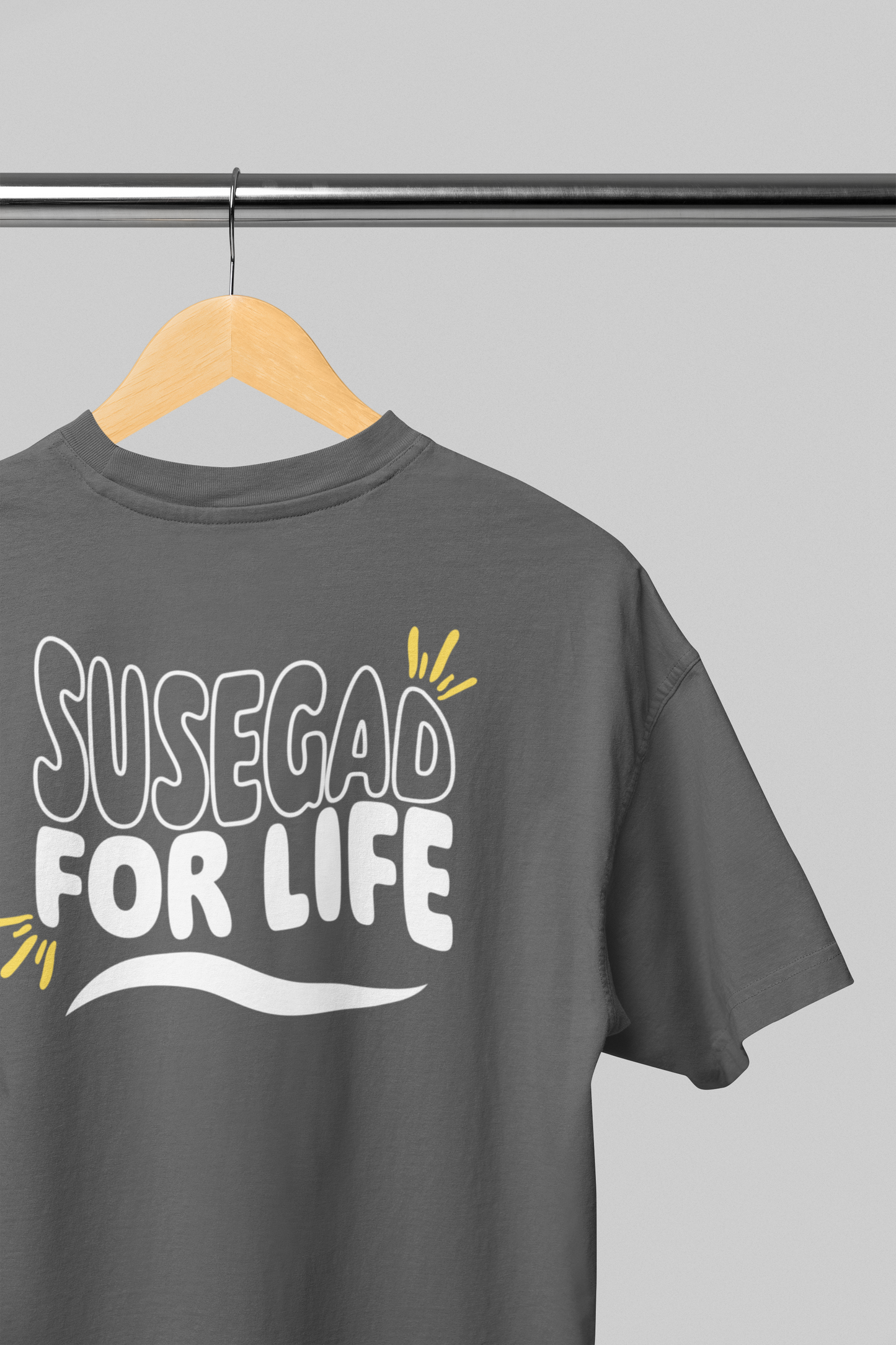 Ultra Premium Susegad Goemkar Tee – Dark Grey | Puff Print Unisex Fit