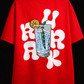 Pre- Order - Urrak Signature Puff Print Oversized Tee - Red