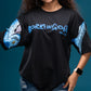 Puffer Fish Ultra Premium Oversized Graphic Tee - Black