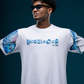 Puffer Fish Ultra Premium Oversized Graphic Tee - White