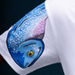 Puffer Fish Ultra Premium Oversized Graphic Tee - White