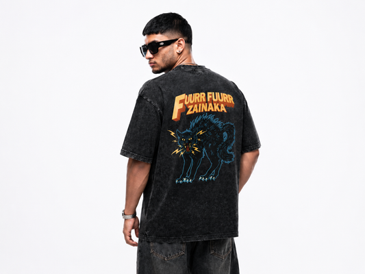 Pre order Furr Furr Zainaka Optic wash oversized t-shirt.