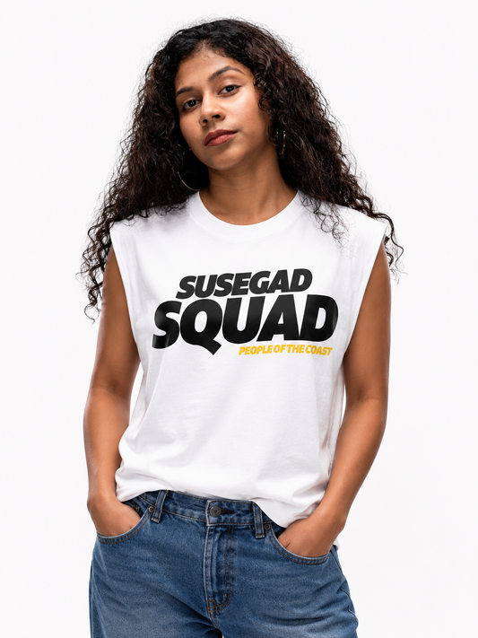 Pre Order Susegad Squad  - People of the Coast Tank top - White
